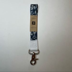 Floral Thread Wallet Wrist Lanyard